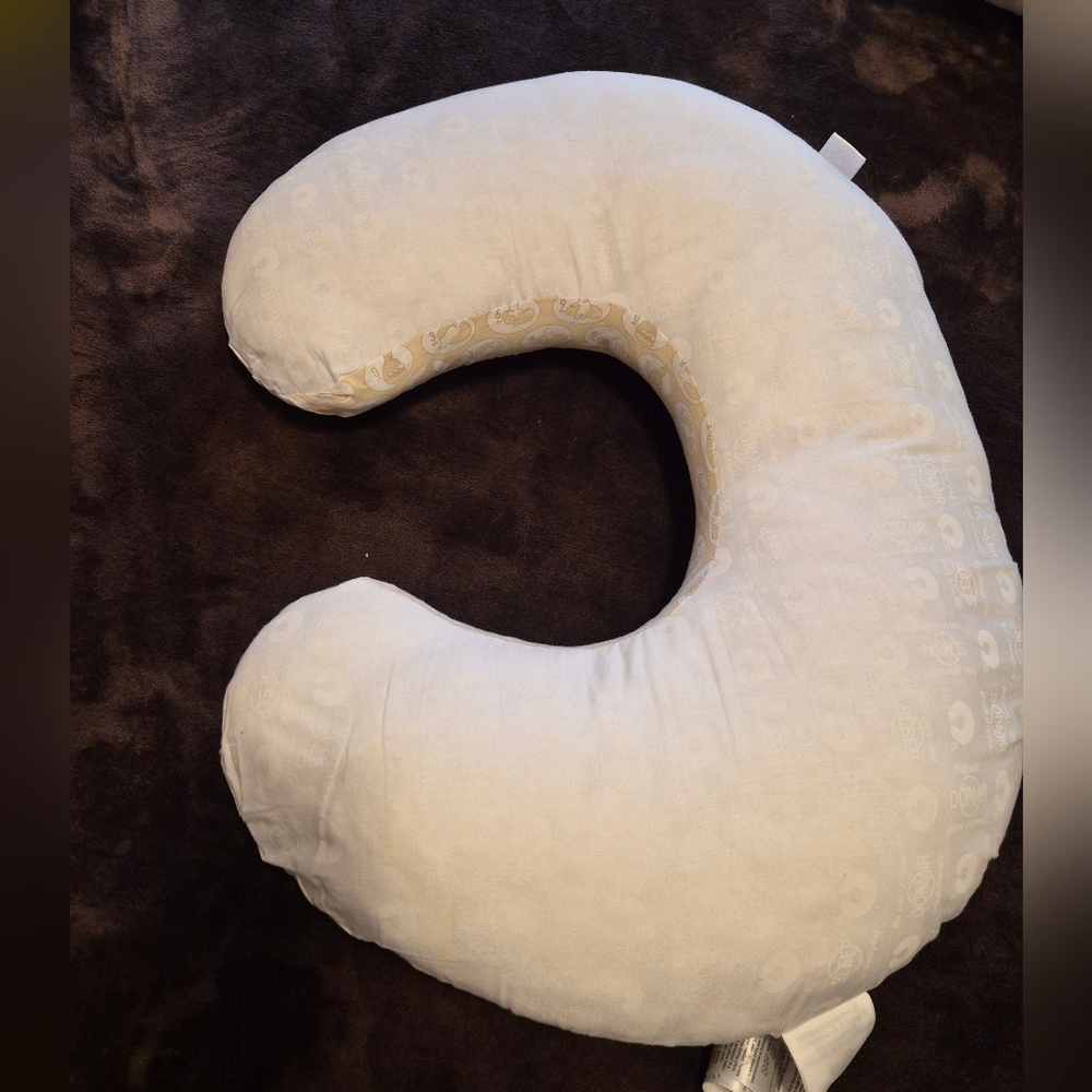 White Nursing Boppy Pillow